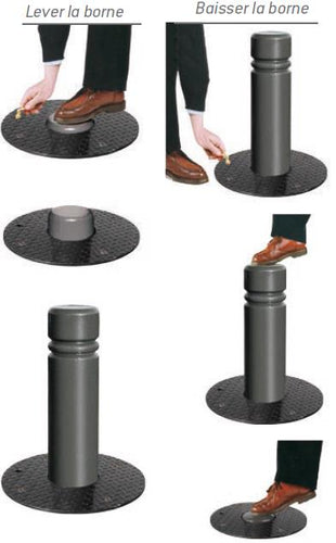 Bornes rétractables