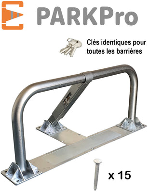 BARRIÈRE DE PARKING SPÉCIAL ASPHALTE ENROBE À CYLINDRE CLÉS IDENTIQUES