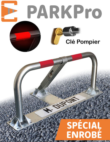Barrière de Parking Spécial Enrobé à Serrure Pompier