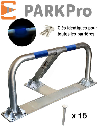 BARRIÈRE DE PARKING SPÉCIAL ASPHALTE ENROBE À CYLINDRE CLÉS IDENTIQUES