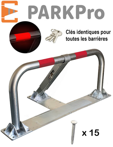 BARRIÈRE DE PARKING SPÉCIAL ASPHALTE ENROBE À CYLINDRE CLÉS IDENTIQUES