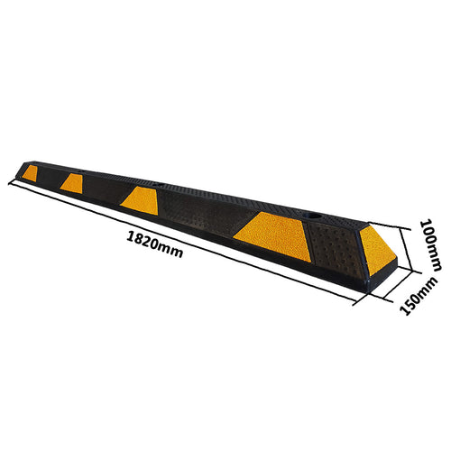 Butées de Parking Caoutchouc 182cm