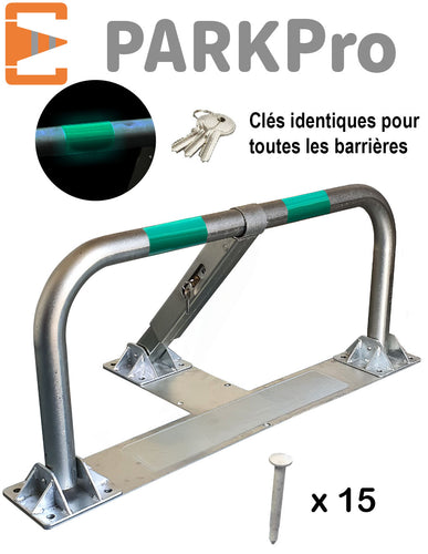 BARRIÈRE DE PARKING SPÉCIAL ASPHALTE ENROBE À CYLINDRE CLÉS IDENTIQUES