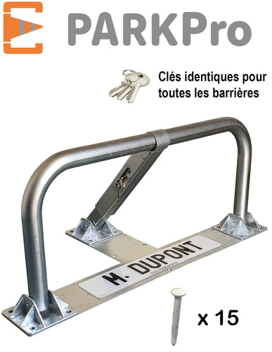 BARRIÈRE DE PARKING SPÉCIAL ASPHALTE ENROBE À CYLINDRE CLÉS IDENTIQUES