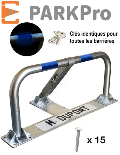 BARRIÈRE DE PARKING SPÉCIAL ASPHALTE ENROBE À CYLINDRE CLÉS IDENTIQUES