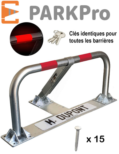 BARRIÈRE DE PARKING SPÉCIAL ASPHALTE ENROBE À CYLINDRE CLÉS IDENTIQUES