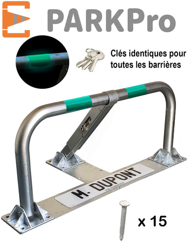 BARRIÈRE DE PARKING SPÉCIAL ASPHALTE ENROBE À CYLINDRE CLÉS IDENTIQUES