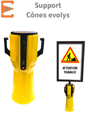 Support Chaîne de Signalisation pour Cône