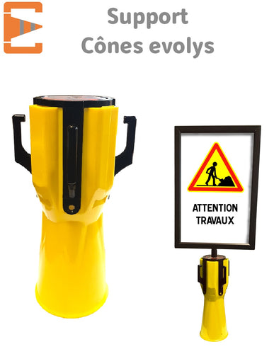 Support Chaîne de Signalisation pour Cône