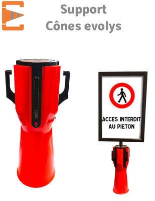 Support Chaîne de Signalisation pour Cône