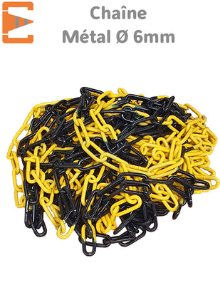 Chaîne Métal noir jaune EQUIPEMENTECH