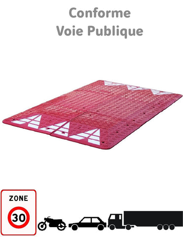 Coussin Berlinois Rouge 3M Fixations et Liaisons Incluses