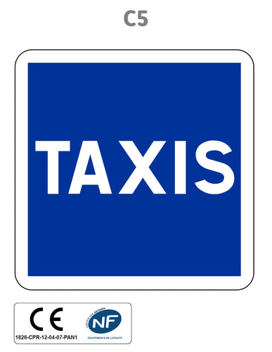 Panneau C5 Station de taxis