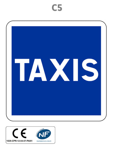 Panneau C5 Station de taxis