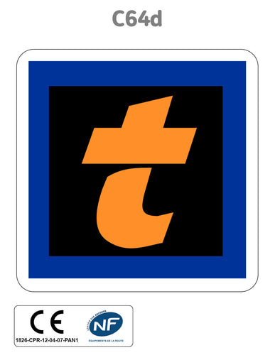 Panneau C64d Paiement par abonnement Télépéage