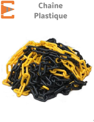 Chaîne de Signalisation Noire/Jaune 25M - EQUIPEMENTECH