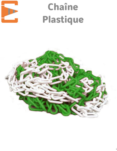 Chaîne de Signalisation Vert/Blanc Ø 8mm - EQUIPEMENTECH