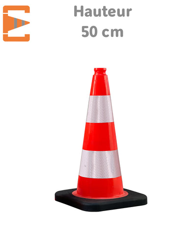 Cône K5A de Signalisation 50cm Lesté Classe 1