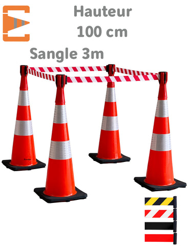 Cônes de Balisage à Sangle 3M