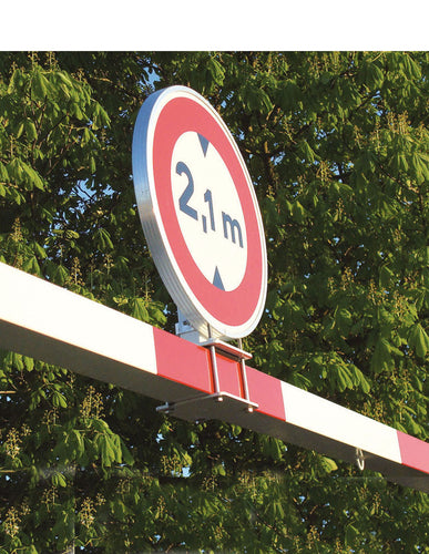 Fixation panneau 450 mm sur portique