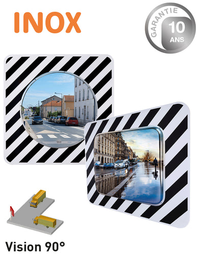 Miroirs d'Agglomération Inox garantie 10 ans EQUIPEMENTECH