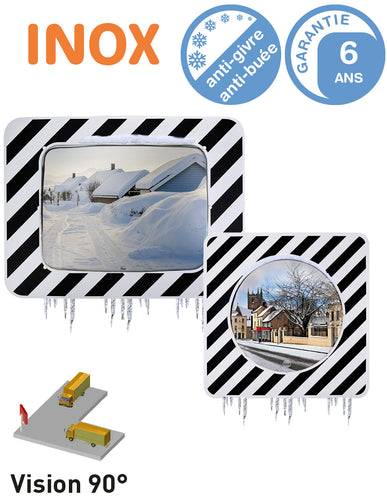 Miroirs d'Agglomération Anti-Givre Conforme au Décret du 21-09-1981