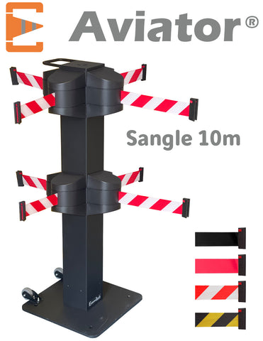 Poteau de Balisage à 4 Sangles AVIATOR® 1 ou 2 Niveaux