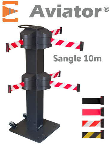 Poteau de Balisage à 3 Sangles AVIATOR® 1 ou 2 Niveaux
