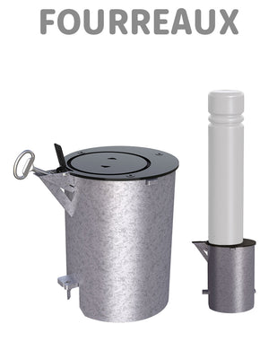 Fourreaux d'Amovibilité Bornes anti stationnement