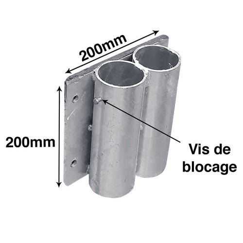 Douilles de fixation murale pour barrières de quai Ø 60mm EQUIPEMENTECH