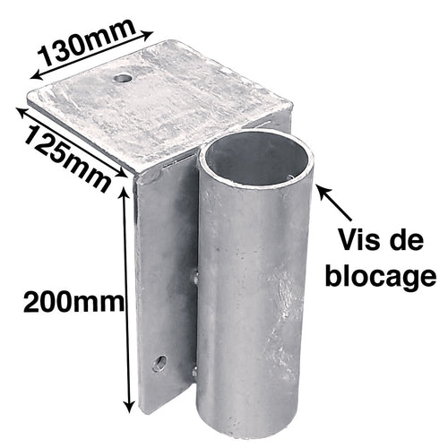 Douille simple galva pour garde corps EQUIPEMENTECH