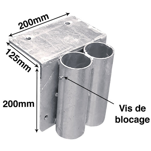 Douilles de fixation murale pour barrières de quai Ø 60mm EQUIPEMENTECH