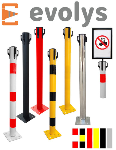 Poteau de Balisage Métal à fixer EQUIPEMENTECH