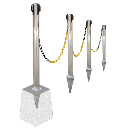 Kit Poteaux de Balisage Métal à sceller EQUIPEMENTECH