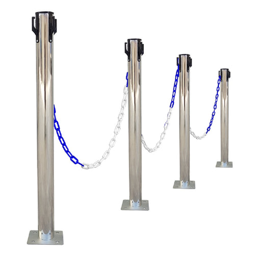 Kit Poteaux de Balisage Métal à fixer Inox EQUIPEMENTECH
