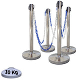 Kit 4 Poteaux de Balisage Métal Inox EQUIPEMENTECH