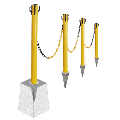 Kit Poteaux de Balisage Métal à sceller EQUIPEMENTECH