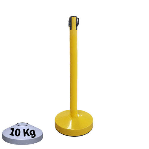 Poteau de Balisage Métal EVOLYS Jaune