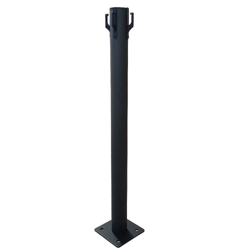Poteau de Balisage Métal à fixer Noir EQUIPEMENTECH