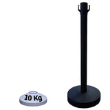 Poteau de Balisage Métal EVOLYS Noir