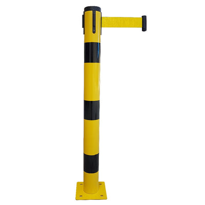 Poteau Métal de Balisage à Sangle EVOLYS à Fixer