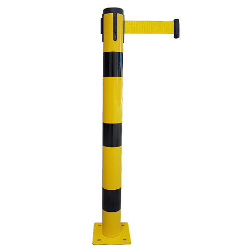 Poteau Métal de Balisage à Sangle EVOLYS à Fixer
