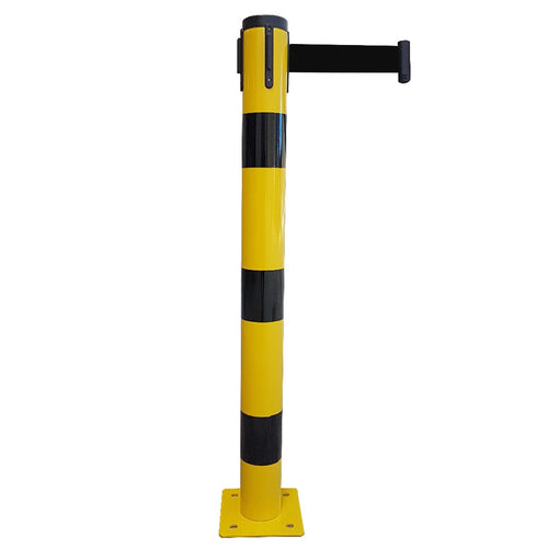 Poteau Métal de Balisage à Sangle EVOLYS à Fixer