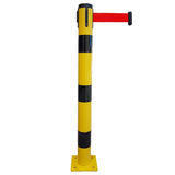 Poteau Métal de Balisage à Sangle EVOLYS à Fixer