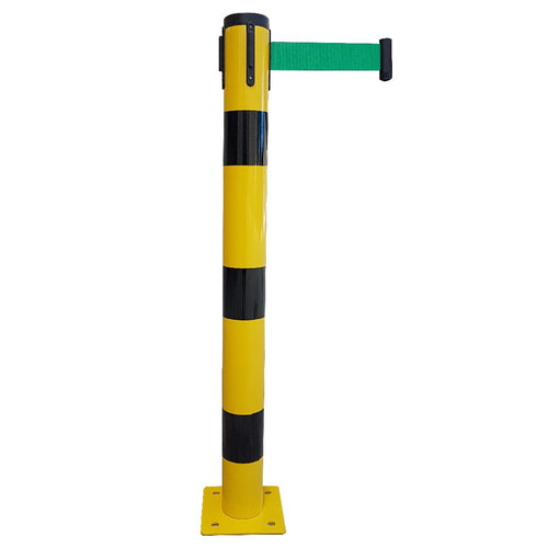 Poteau Métal de Balisage à Sangle EVOLYS à Fixer