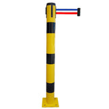 Poteau Métal de Balisage à Sangle EVOLYS à Fixer