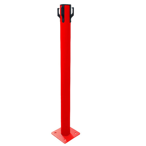 Poteau de Balisage Métal à fixer Rouge EQUIPEMENTECH