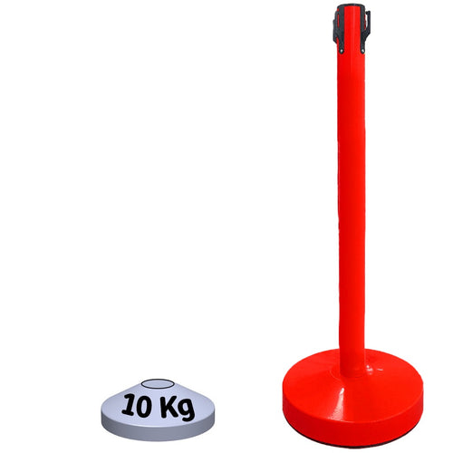 Poteau de Balisage Métal EVOLYS Rouge