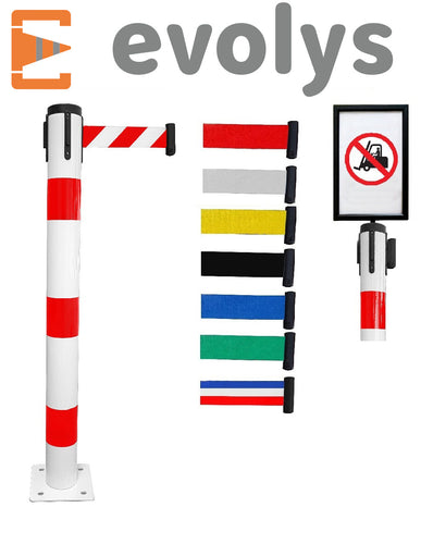 Poteau Métal de Balisage à fixer EVOLYS EQUIPEMENTECH