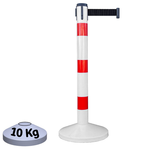 Poteau Métal de Balisage à Sangle EVOLYS EQUIPEMENTECH